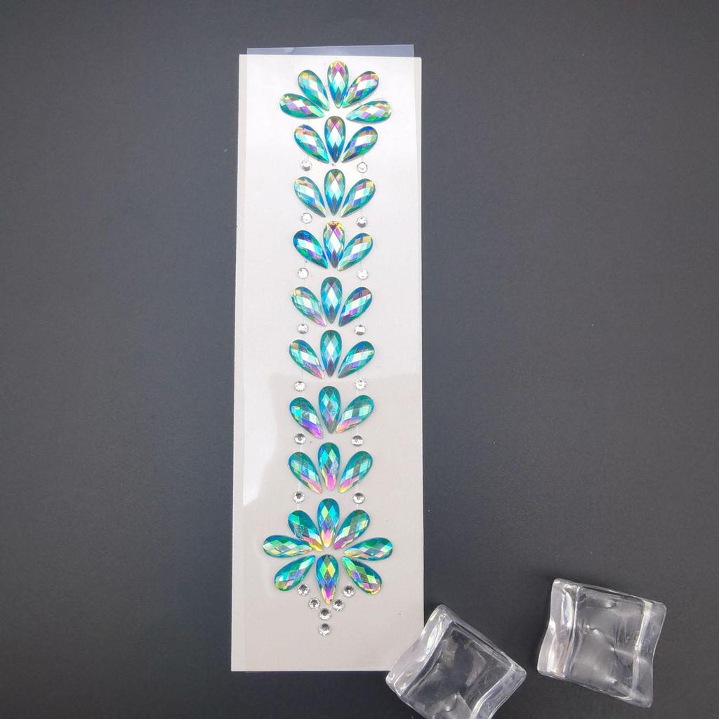 Rhinestone Masquerade Face Stickers for EDM & Carnival
