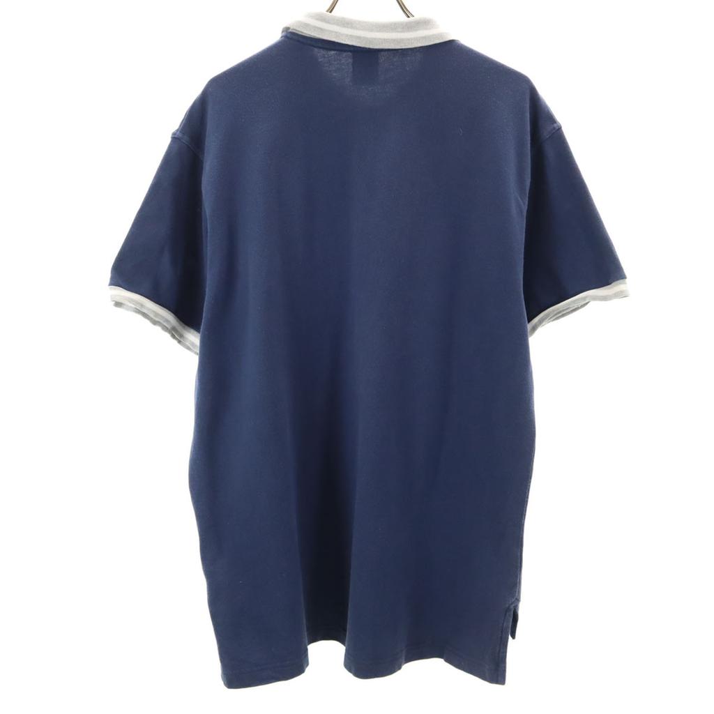 NIKE Short sleeve Polo shirt XL Navy basketball Men's Used