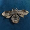 Elegant Baroque Crystal Bee Brooch: Retro Insect Pin for Unisex Coat and Suit Accessories