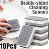 5-50Pcs Double-sided Cleaning Spongs Household Scouring Pad Kitchen Dish Cloth Auto Sponge Wipe Cleaning Towels Accessories