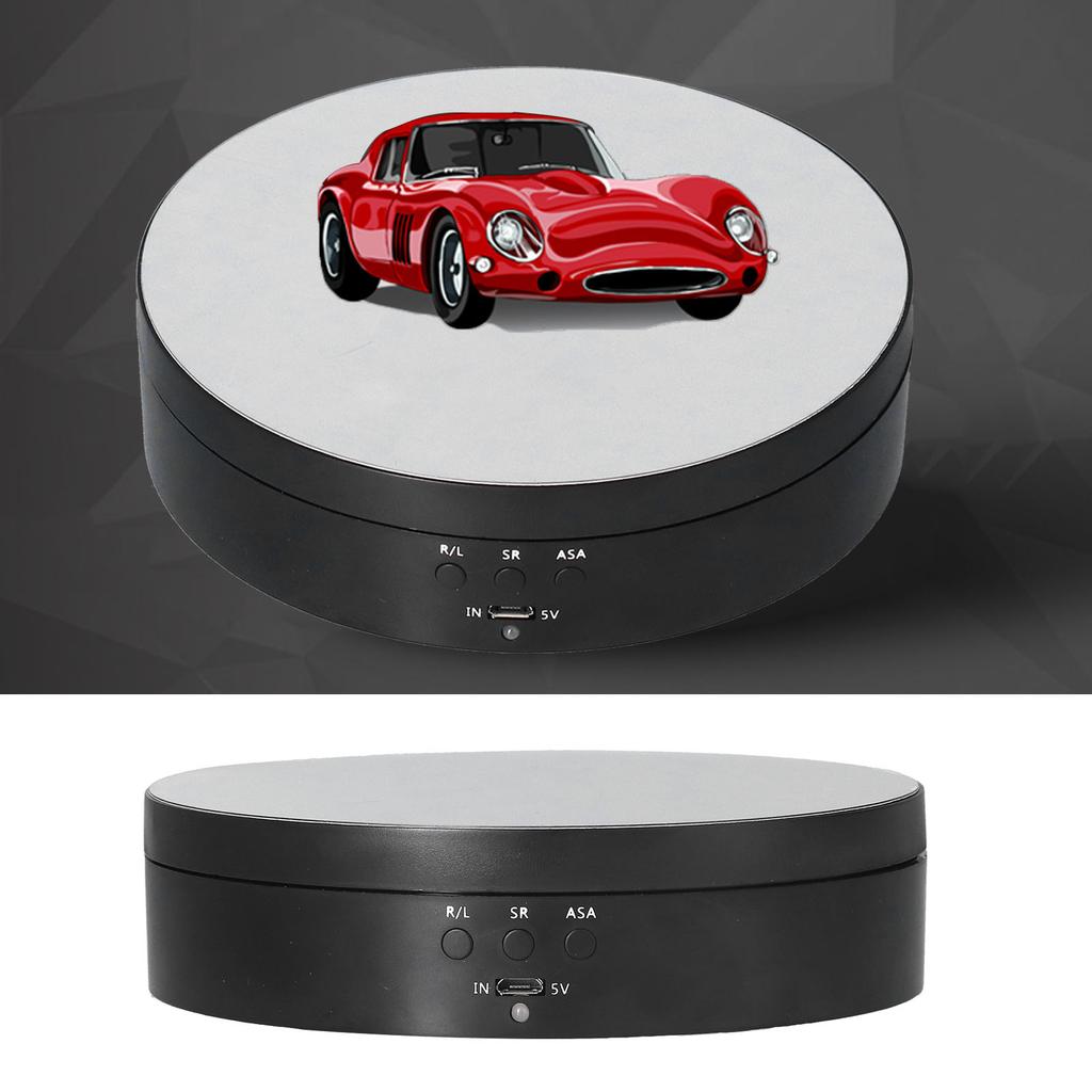 Motorized Rotating Display Stand 138mm Electric Rotating Turntable 3 Speed   USB Powered Jewelry Display Bracket