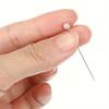 100pcs/box Round Pearl Head Needles 3cm White Dressmaking Pins Stitch DIY Straight Push Sewing Tools Household Positioning JXB