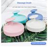 1 szt. Silikonowa szczotka do szamponu Szczotka do masażu ciała Szczotka do kąpieli i prysznica Salon fryzjerski Narzędzie do masażu skóry głowy Grzebień do mycia włosów