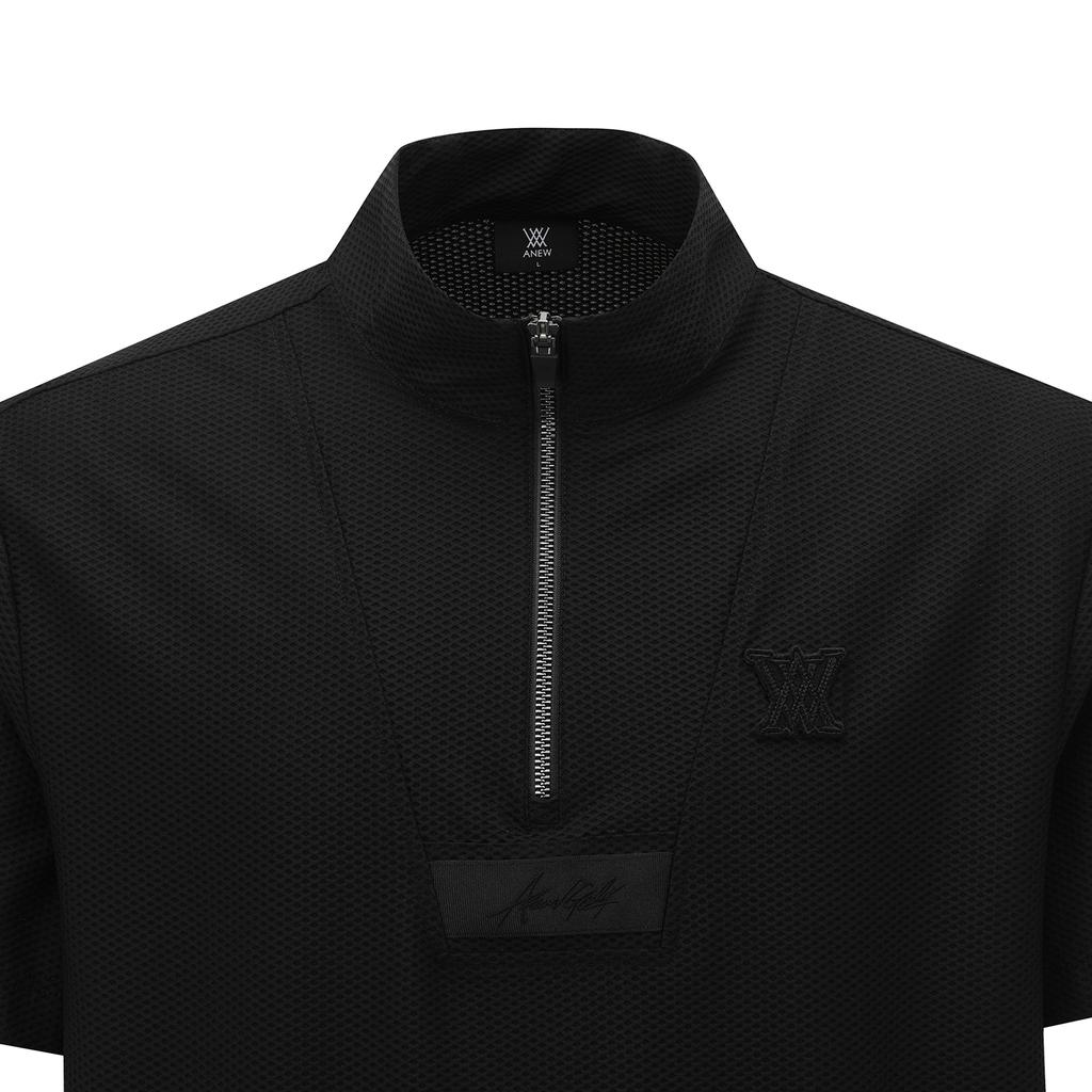 ANEW GOLF Men Half Zip Short T-Shirt_Bk