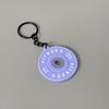 Fitness Keychain: Silicone Barbell Plate Pendant Gift