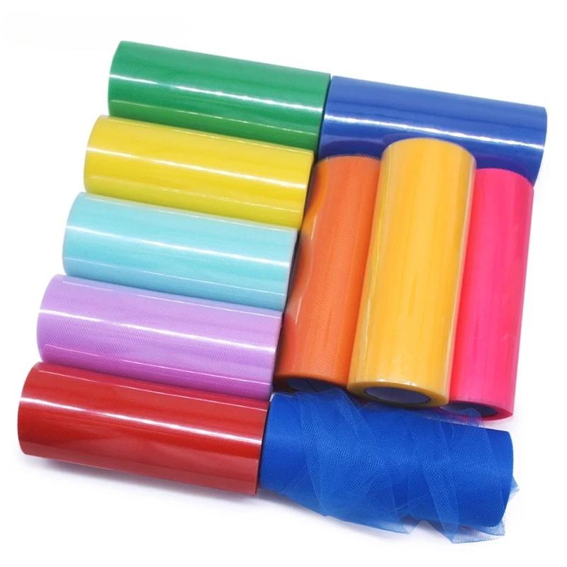 15cm X 22m Mesh Roll Up Yarn Fabric Lace Fabric Wedding Mesh Clothing Handmade DIY Christmas Wedding Birthday Party Decoration