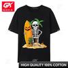 Skeleton Surfing Halloween Hawaii Hawaiian Surfer Brand New Unisex Top TShirts Hip Hop Tees Premium Cotton Cosie