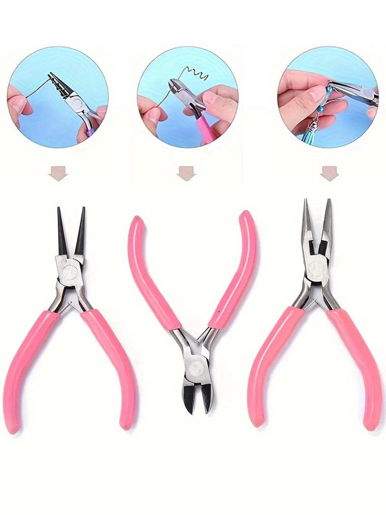 Handmade Mini Pointed Pliers for DIY Jewelry and Wire Looping