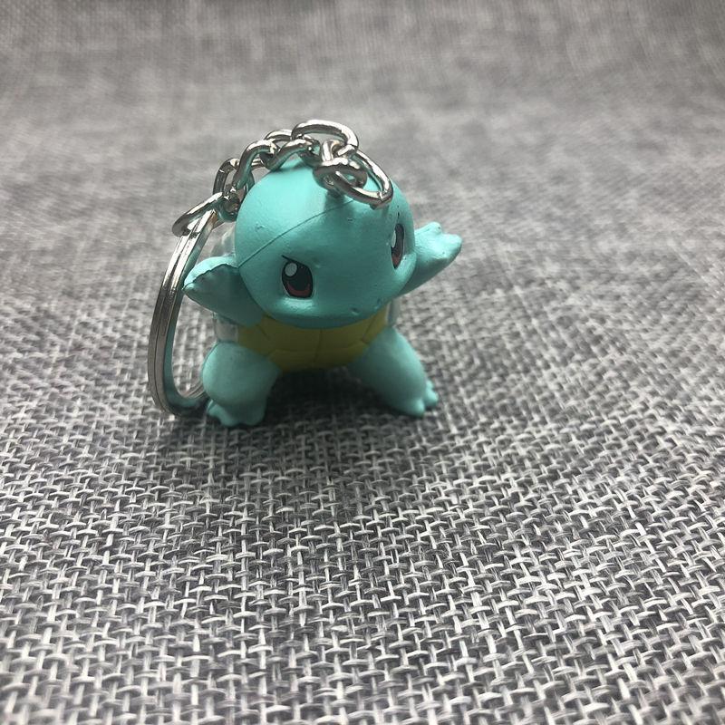 Cartoon Pokemon Pikachu Charmander Cubone Bulbasaur Kawaii Squirtle Keychain Pendant Bag Ornament Doll Children Birthday Gifts