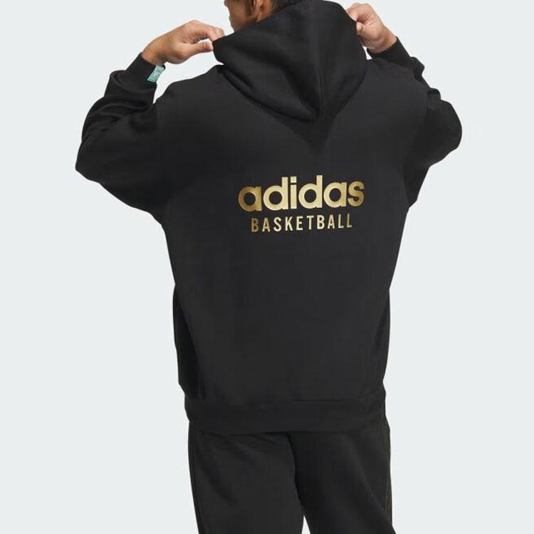Adidas Originals Dragon Print Hoodie With Front Logo From The CNY Collection Unisex Tops Black JE3499