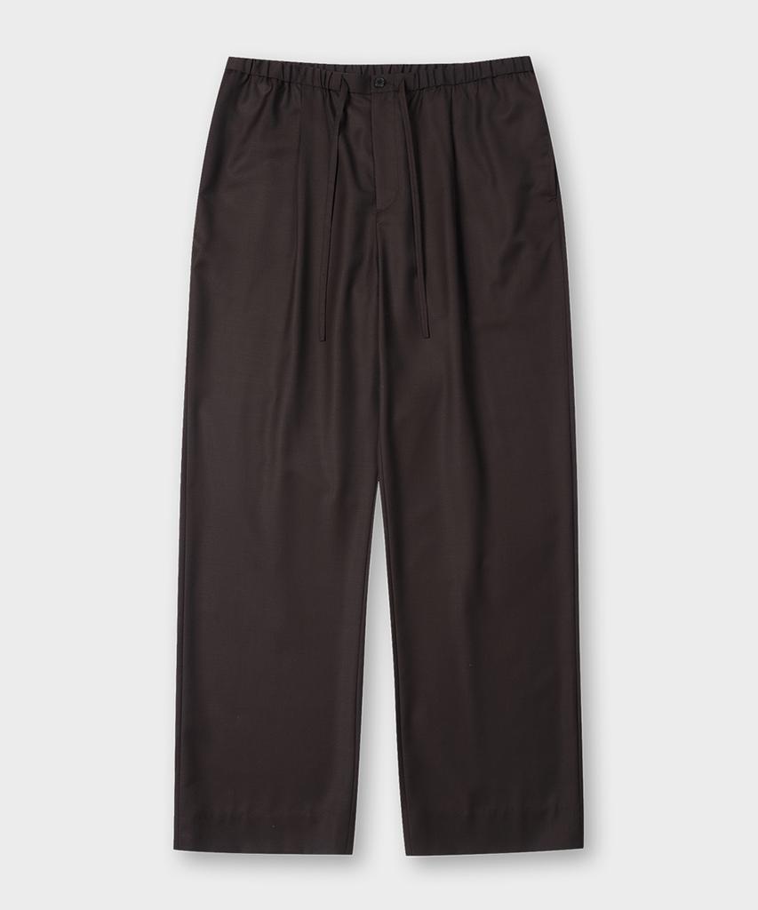 Teildeon Stefano Bending Wool Pants Brown