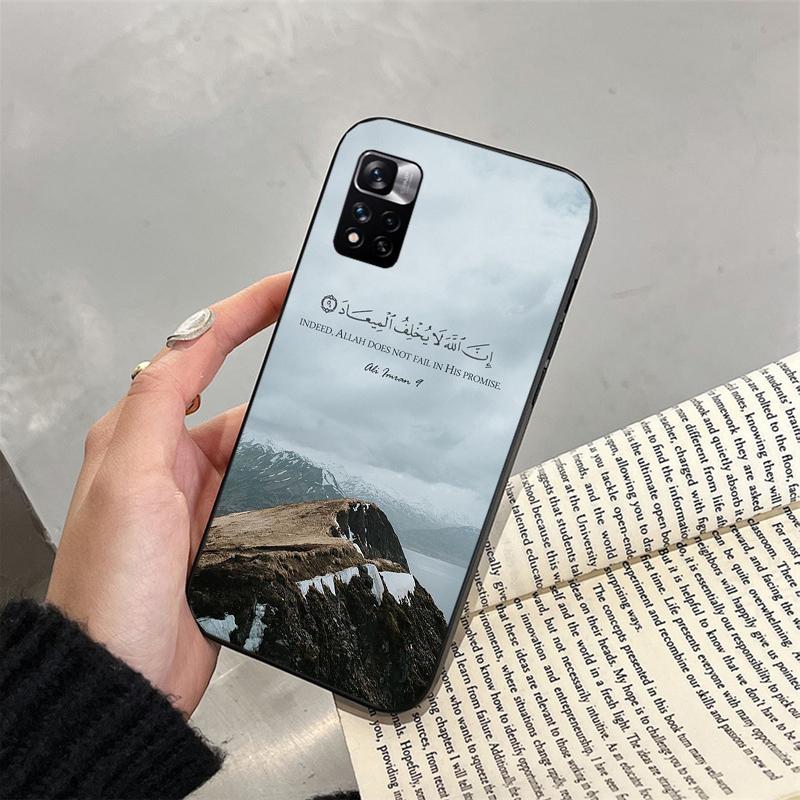 

Phone Case For Xiaomi Redmi note 13 12 11 10 Pro 12S 11S 10S Redmi 10 9C 13C 10C Arabic Quran Islamic Muslim Allah Redmi Note 10S