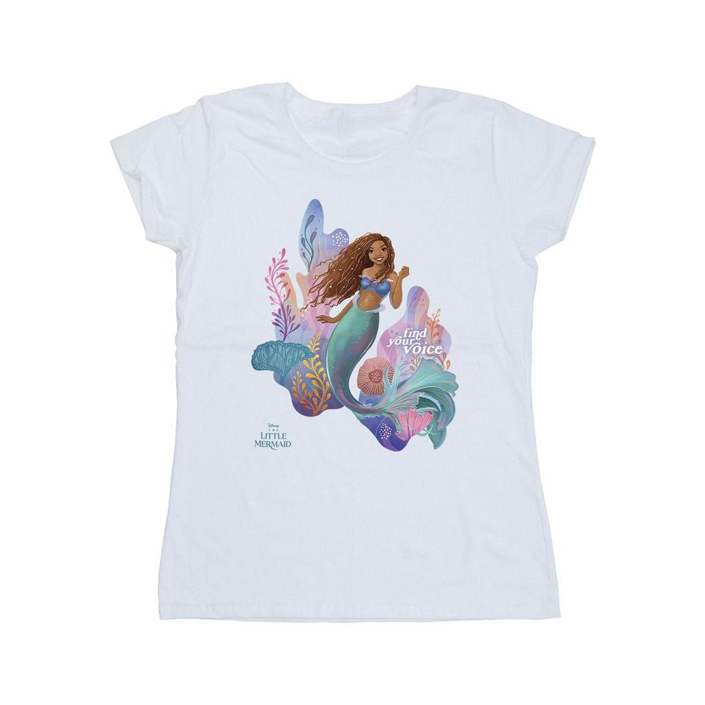 The Little Mermaid Womens/Ladies Voice Cotton T-Shirt
