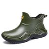 Men's 36-46 Size Large Size   Waterproof Short-tube Rain Boots Fashion Casual Thick-soled Water Shoes Outdoor Wear-resistant Boat Shoes