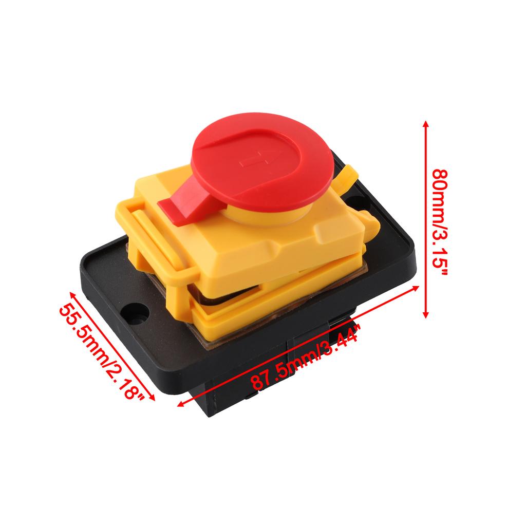 For KJD12 Pushbutton Switch Waterproof Design with Electromagnetic Stop Function for Enhanced Safety in Machinery
