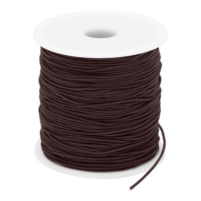 1mm X 100m Jewelry Bracelet Making Rope Elastic Thread Cord DIY Beads String Rope Coffee