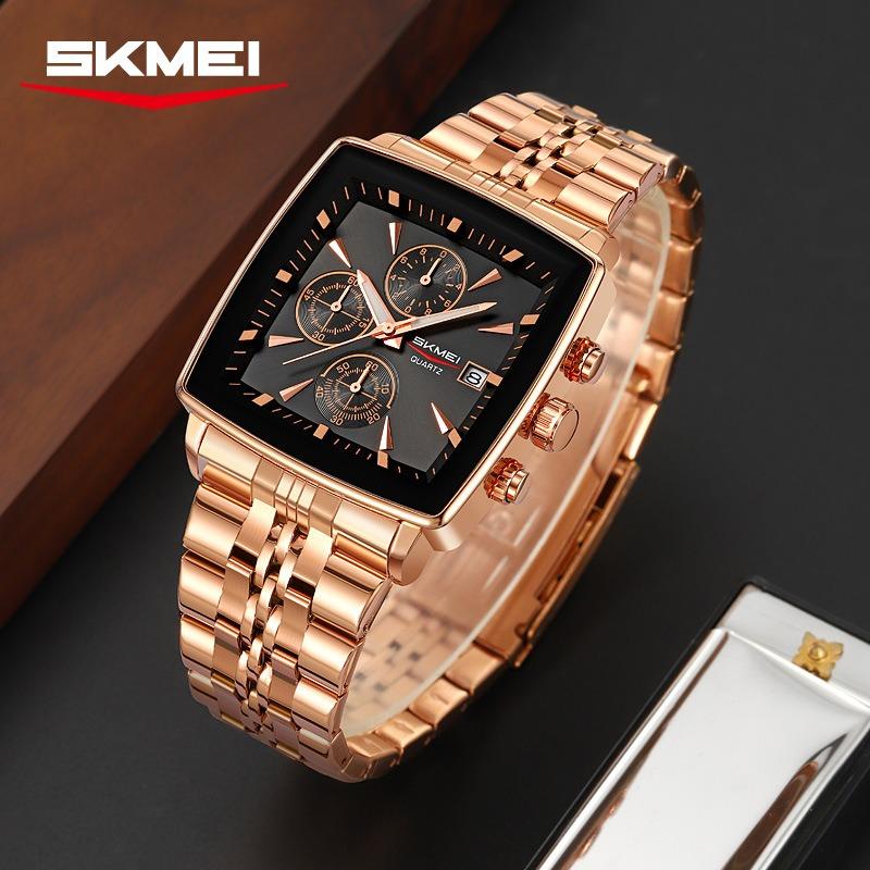 Square Men's Watch Non-Mechanical Quartz Watch Fashion Waterproof Luminous Quartz Watch