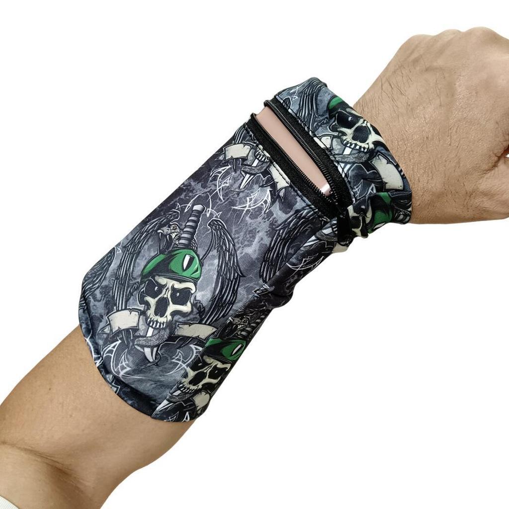Elastic Outdoor Running Armband: Close-Fitting Wrist Bag for Mobile Phone & Keys