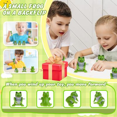 Clockwork Will Backflip Small Wind Up Small Animal Toys Decompression Leisure Gadgets Children's Toys