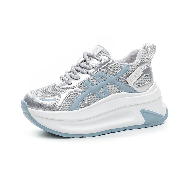 Small Thick-soled Height-increasing Forrest Gump Shoes Women's 2025 Summer New Casual Fashion Versatile Lightweight Thick-soled Women's Shoes