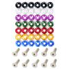 10Pcs M6 Car Modified Fasteners Fender Washer JDM Screw Gasket  Aluminum Mudguard Bumper Engine Concave Screws Car Accessories