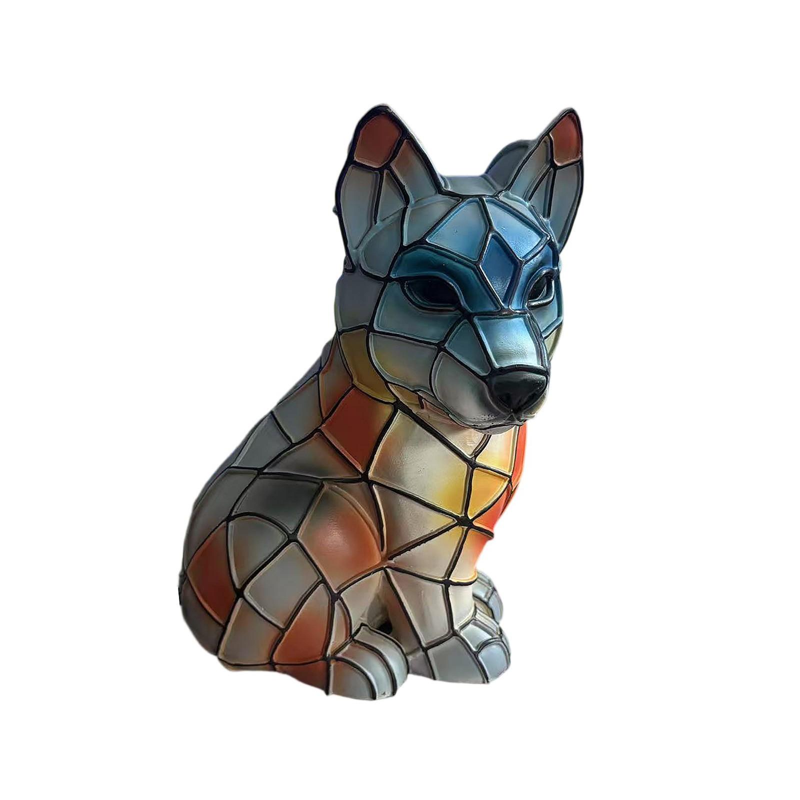 

Ночной светильник Dog Series Art, французская лампа, лампа Corgi, настольный ночник с витражной смолой, светодиодный столик для милых питомцев, винтажный декор для дома в виде животных One Size