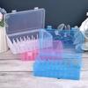 Sewing Thread Box with 42 Spools Large Capacity Craft Bobbins Organizing Case Empty Sew Craft Bobbins Organiser with Trays Pole