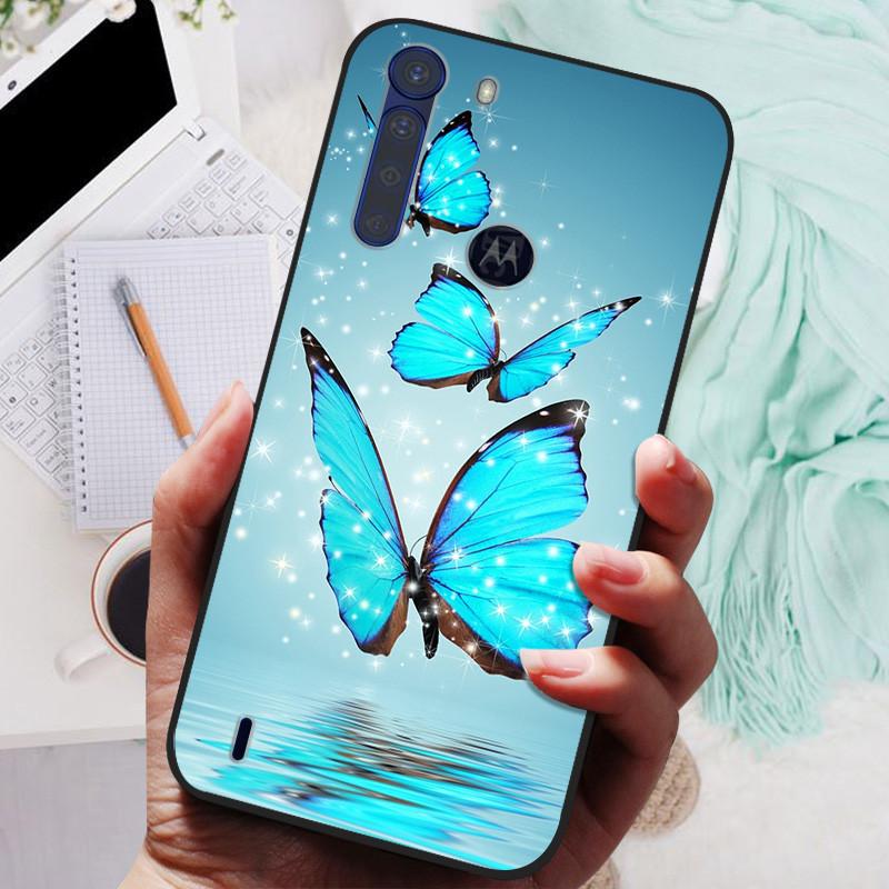 For Motorola One Fusion Case Black Bumper Soft Silicone Cover For Moto One Fusion Plus Phone Cases OneFusion Fusion+ Funda Shell