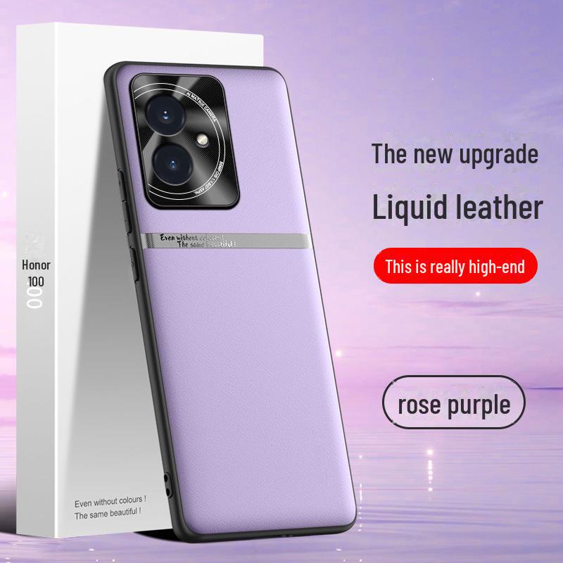 

Honor 100 Liquid Leather Case: Shockproof, Anti-Fouling Protective Cover Honor 100