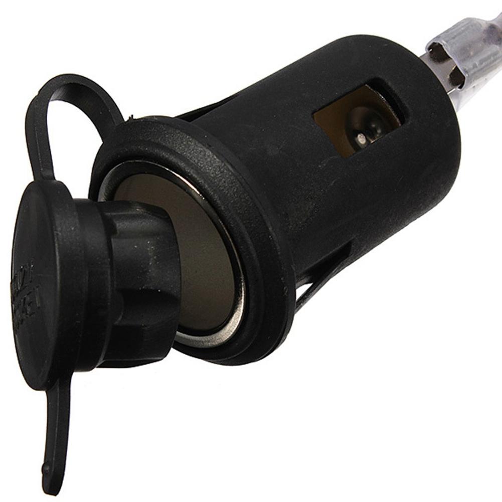 Enchufe de Encendedor de Cigarrillos Impermeable Universal para Motocicleta DC 12V 24V con Fusible y Cable