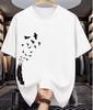 Zomer Nieuw Patroon Bedruikt T-shirt Geschikt Voor Zowel Unisex Als Unisex Simpel Casual Modieus En Veelzijdig Puur Katoen T-shirt