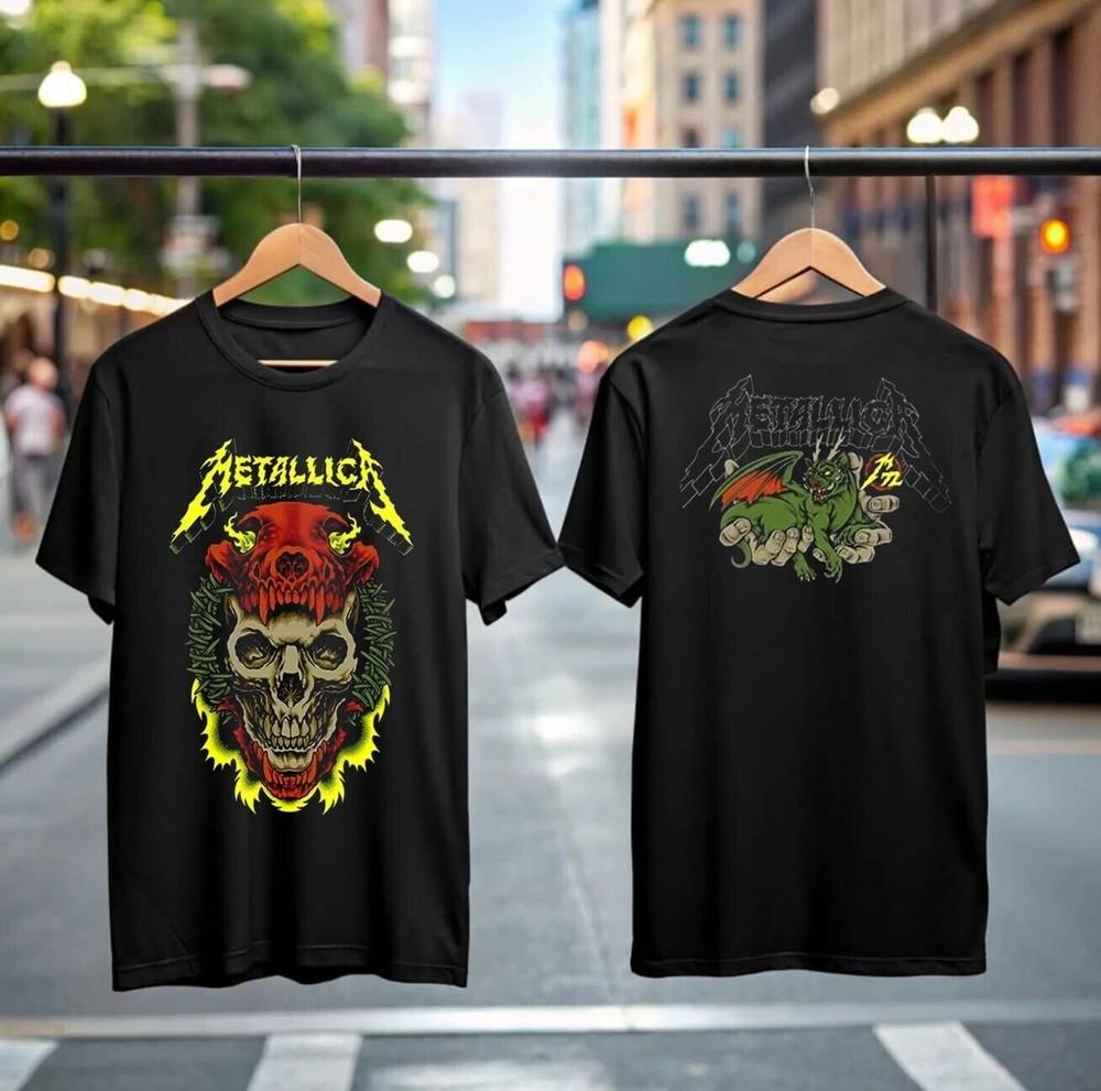 Metallica M72 World Tour 2025 Virginia Tech Two Sided  S-4XL Unisex T-Shirt L
