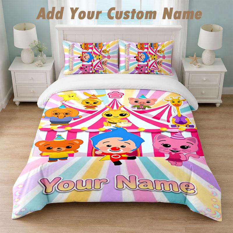 Bedding Set 1 Duvet Cover 2 Pillowcases El Payaso Plim Plim Print Soft Bed Linen Bedroom Decor