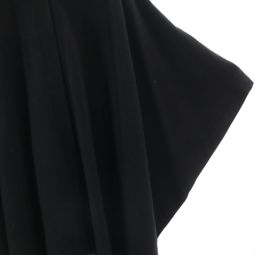 La Mode BALENCIAGA 90s Made In Japan Old Long Poncho 38 Black Cape Coat Women Used