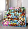 Custom Name Toy Story Flannel Blanket Throw Blanket Soft Warm Sofa Bed home Decor Unique Gift