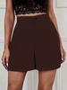Women High Waist Wide Leg Casual Shorts Summer