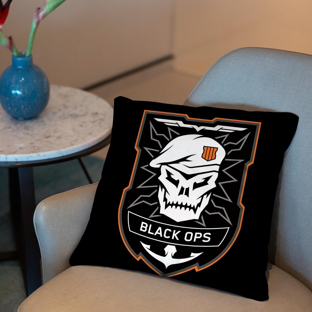 D-Duty-s Black Ops Cushion Cover 2-in-1 Reversible Plush Pillow Cover | Car/Sofa/Bed | Perfect Gift