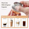 Für Nespresso Vertuoline Pop Vertuo Next Kaffeemaschine Wiederverwendbarer Kaffeekapsel-Filter mit Original-Kapseln Edelstahl