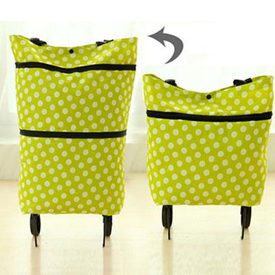 Tragbare faltbare wiederverwendbare Einkaufstaschen Kleiner Einkaufswagen Kaufen Einkaufstrolley Tasche mit Rädern Obst Gemüse Tasche Lebensmittel Organizer