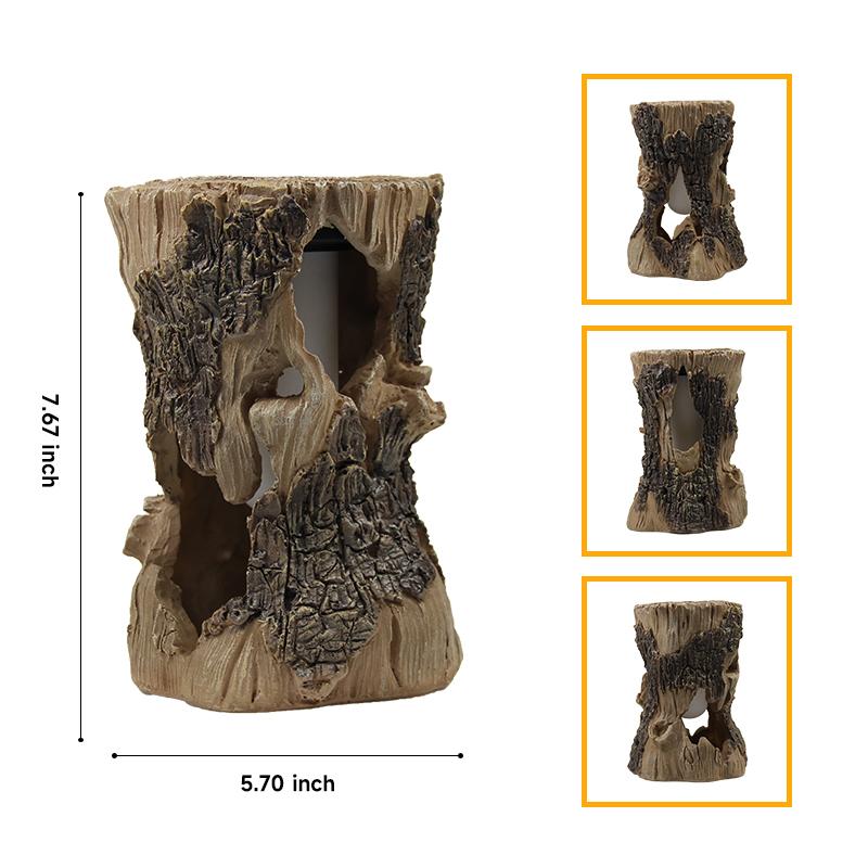 

Солнечный фонарь-пень, Солнечный фонарь-пламя, Смола, Имитация, Садовое украшение, Светодиодный, Водонепроницаемый, Наружное освещение ландшафта, Садовые фонари