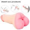 Weicher Dildo-Masturbationsbecher, 2-in-1, realistisch, bequem, biegbar, lebensecht, Prostata-Massagegerät, Penis für Männer