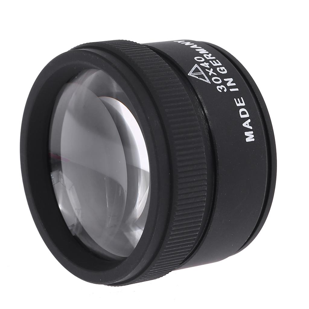 30X Optics Loupes Magnifier Microscope Magnifying Glass Lens for Jeweler Coins