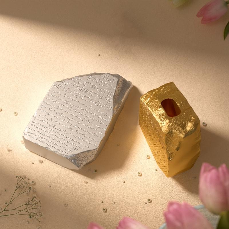 3D Ägyptische Steinstatue Silikon-Vasenformen zum Gießen von Epoxidharz, Blumenvase, Gipsdekoration, Silikon-Kerzenformen