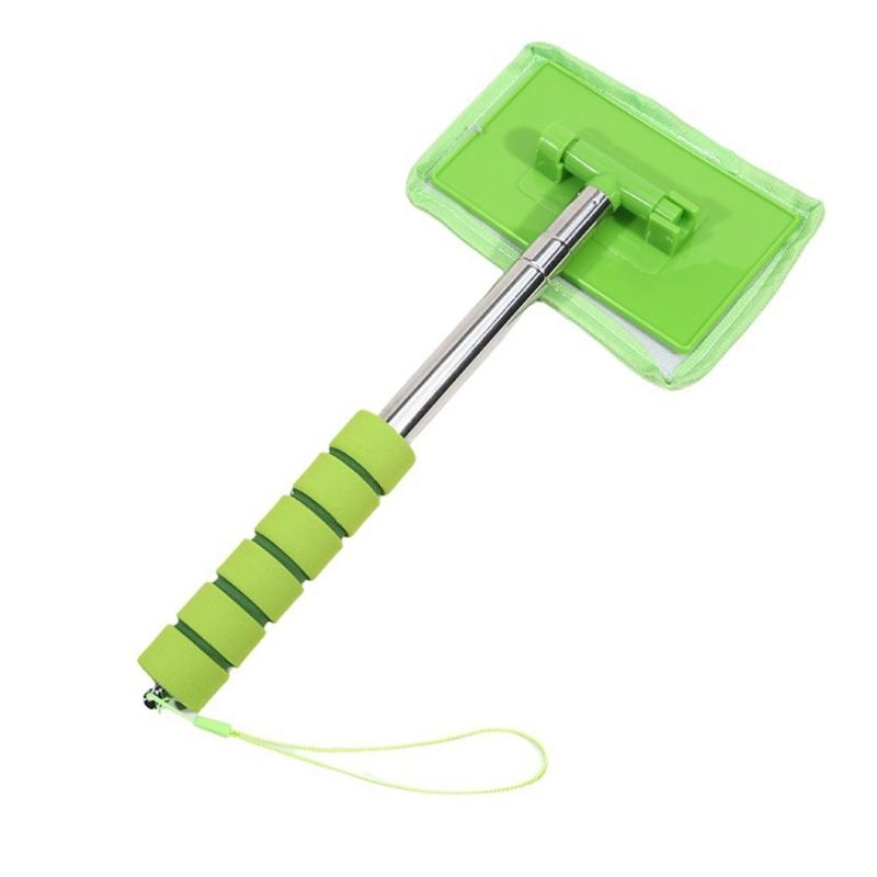 Telescopic Handheld Automotive Windshield Cleaner With Adjustable Length Stainless Plastic Wiper Tool For Universal Use