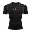 Men Compression T-shirt Printing Short Sleeve Sport Tees Gym Fitness Sweatshirt Male Jogging Tracksuit Homme Athletic Shirt Tops