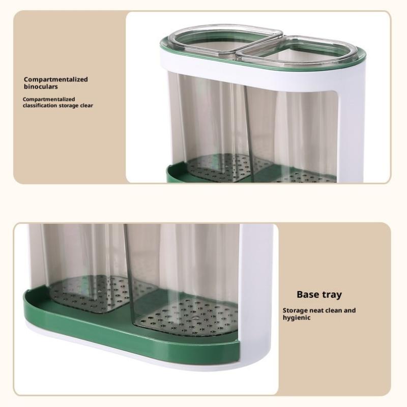 Utensil Holder Cutlery Drainer Kitchen Tableware Storage Bucket Plastic Chopstick Spoon Storage Rack Detachable Kitchen Tools