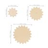 NUOBESTY Wooden Gear Craft 15 Inch Natural Wood Slices for DIY Craft Kit for Educational Craft Home Decoration Set, Pieces, 0.79-1.57 Diameter,