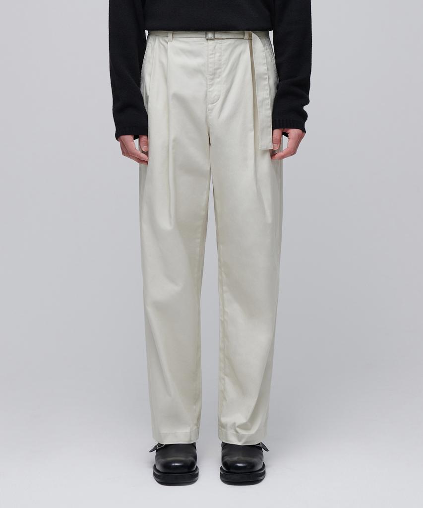 Musinsa Standard Semi-Balloon Belted Chino Pants [Cream]