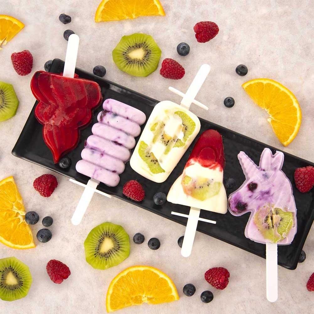 Foremka na lody sorbet forma do lodów na patyku silikonowa z pokrywką TWIST ORION 151799