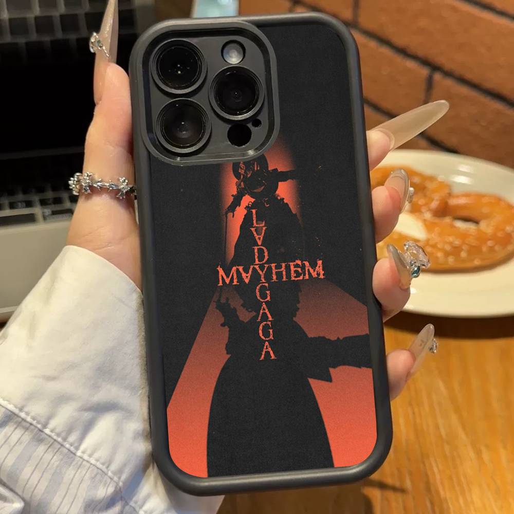 מארז סיליקון לטלפון Singer L-Lady Gaga Mayhem עבור iPhone 17 Air 17 16 15 14 13 12 11 Plus Pro Max כיסוי רך עמיד בפני זעזועים